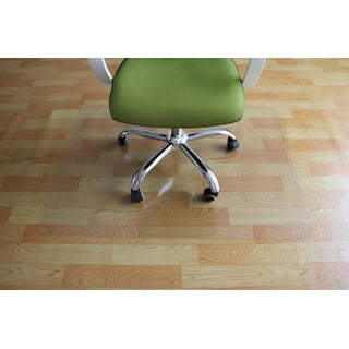 Ktaxon PVC Matte Desk Office Chair Floor Mat Protector for Hard Wood Floors  48 x 36