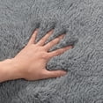 thumbnail image 4 of BERTHMEER 9'x12' Large Shag Area Rugs for Living Room Bedroom Dining Room Office Modern Checkered Geometric Contemporary Plush Soft Fuzzy Fluffy Washable Carpets, Gray, 4 of 6