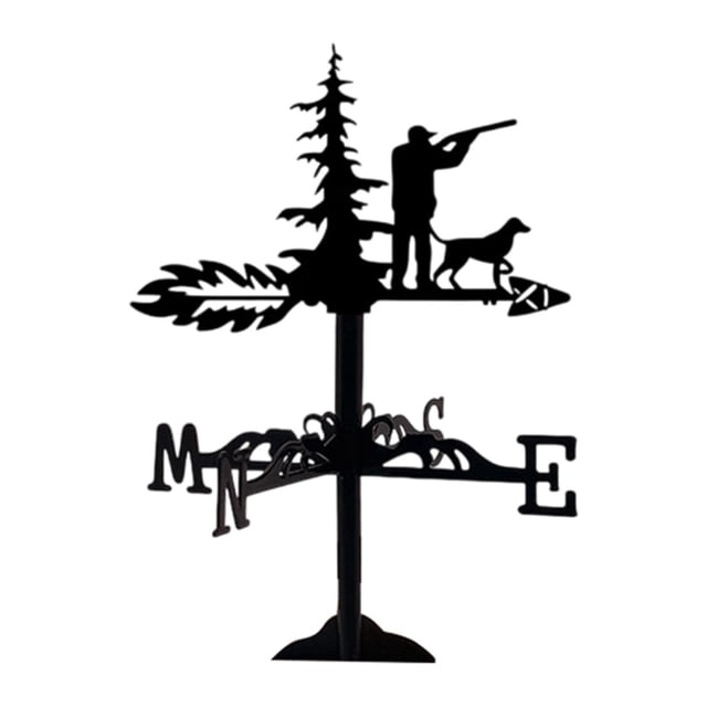 Small Weatherervane Garden Decor Craft Tabletop Ornament for Outdoor Farmhouse Estilo C