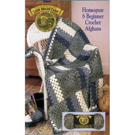 lion brand 6 beginner crochet afghans homespun