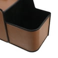 thumbnail image 3 of FONWILYO Back Seat Storage Organizer Car Back Seat Organizer Brown PU Space Maximization For Car Owners 1Pcs, 3 of 6