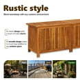 thumbnail image 4 of vidaXL Patio Storage Box Cushion and Blanket Outdoor Garden Solid Wood Acacia, 4 of 11