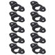 thumbnail image 2 of 10PCS Audio Speaker Wall Mounted Iron Hanger Plate Black 4.8cm Long, 2 of 5