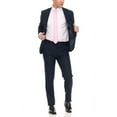 thumbnail image 3 of Adam Baker Men's Single Breasted Ultra Slim Fit 2-Piece Jacket, Trousers Suit Set, 3 of 5