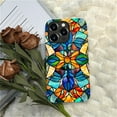 thumbnail image 5 of FKBRCL4U Compatible with iPhone 13 Pro Max Matte Case, Stained Glass Windows Colorful Mosaic Pattern for Girl Full Body Design Soft Silicone Drop Shock Scratch Protection for iPhone 13 Pro Max, 5 of 7