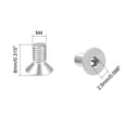 thumbnail image 2 of Unique Bargains M4x8mm Flat Head Machine Screws Inner Hex Screw 304 Stainless Steel Fasteners Bolts 40 Pcs, 2 of 3