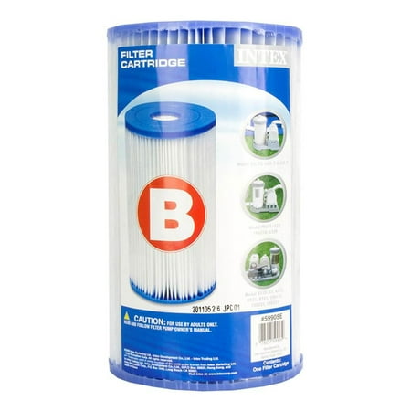 Intex Pool Easy Set Type B Replacement Filter Pump Cartridge- | 29005E- Qty: 1