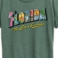 thumbnail image 3 of Instant Message - Florida Postcard  - Women's Short Sleeve Graphic T-Shirt, 3 of 7