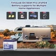 thumbnail image 3 of Timesub 12.8V 50Ah Pro LiFePO4 Battery, 12 Volt Lithium Batteries with Grade A Cells, 50A BMS, 6000+ Deep Cycles Lithium Iron Phosphate Perfect for Trolling Motor, Solar System, Off-grid (2-Pack), 3 of 8