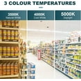 thumbnail image 4 of NSF 4FT LED Vapor Tight High Bay Fixture, 155/185/200W Vapor Tight Light, 3500K/4000K/5000K, 32000LM, 160LM/W, IP66 Waterproof Led Shop Light 4FT for freezers carport Greenhouse, 4 of 7
