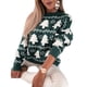 thumbnail image 3 of Suéter Navideño Vintage para Mujer, Divertido, Grandes, Festivo, , de Punto Verde XL, 3 of 9