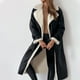 thumbnail image 4 of Parkas de manga larga para mujer, chaqueta polar grande, abrigo largo cálido, abrigo tipo suéter, abrigos de algodón para niñas, 4 of 9