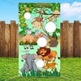 thumbnail image 3 of Animal Background Toss Game Decoraciones Para Cumpleaños Niños Niñas Niños SM SunniMix Juguetes para lanzar sacos de arena, 3 of 7