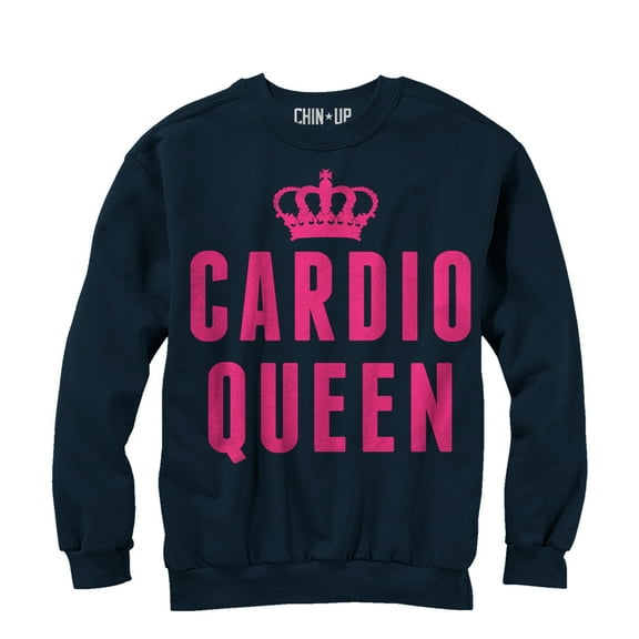 Women's CHIN UP Cardio Queen  Sweatshirt Navy Small