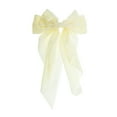 thumbnail image 4 of Unique Bargains 1 Pc Bow Ribbon French Barrette Hair Clips Hairdo Clip Beige, 4 of 5