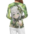 thumbnail image 4 of Genshin Impact Women's Pajama Top 3D Digital Print Sleepwear Trendy Crewneck Pullovers Long Sleeve Shirts 5XL, 4 of 8