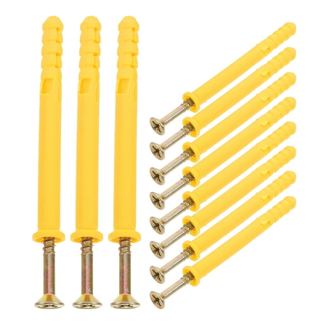 20pcs Drywall Anchors And Screws Kit Plastic Wall Anchors Stainless Steel Wall Plugs Bolts Self Tapping Screws For Hanging Mounting