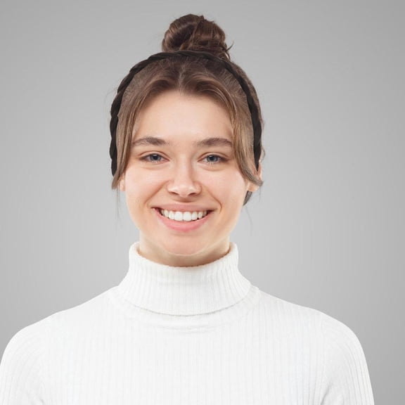 COOPHYA 1Set Headband for Women with Elastic Band Dark Brown Design for Photo Shoots