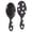 Halloween Ghost Maple Leaf Pattern, variant on Halloween Ghost Boo Pattern Brush, Detangling Hair Brush, Scalp Massage Hair Comb, Round Tip Bristles Gifts for Daily Hair Care