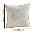 thumbnail image 3 of Warm Textured Pillow Cover Tone Woven Cushion Case For Sofa Bed Bedroom Living Room Hotel Office Dorm And Daily Home Interior Use, 3 of 7