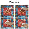 thumbnail image 4 of Nawypu  Mosaic Pattern Fitted Round Table Cover with Elastic Protector Table Kitchen Dinner Waterproof Oil-Proof Tablecloth, 4 of 7