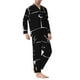 thumbnail image 2 of Fotbe Animal Bulldog Pijama de Hombre con Estampado de Manga Larga, Conjunto de 2 Piezas, Ropa de Dormir Suave y Cómoda con Bolsillos-Medium, 2 of 7