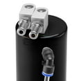 thumbnail image 3 of Black High Capacity Aluminum Engine Oil Catch Tank Reservoir Breather Can #1, 3 of 6
