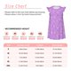 thumbnail image 3 of Fotbe Lilac Glittering Vestido de Dormir para Niñas de 3 a 10 Años, Mangas Cortas, Estilo Princesa, Pijama Camisón con Mangas Voladas-Large, 3 of 6