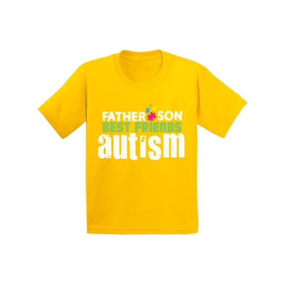 Awkward Styles Father Son Best Friends Autism Youth Shirt Kids Autism Awareness Shirt Autism Puzzle Piece T Shirt Autistic Pride Gifts for Boys Father Son Gifts Autism Awareness Tshirt for Boys