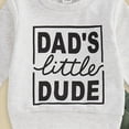 thumbnail image 5 of Towmus Toddler Baby Boy Fall outfit Dad's Boy Letter Print Sweatshirt Top Elastic Pants Long Sleeve Sweatshirts Pants Set, 5 of 7