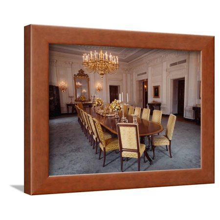 White House State Dining Room Framed Print Wall Art White House State Dining Room Framed Print Wall Art