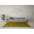 thumbnail image 3 of Ahgly Company Indoor Square Oriental Yellow Industrial Area Rugs, 8' Square, 3 of 4