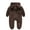 Coffee, variant on Toddler Boys Girls Winter Fleec𝖾 Snowsuit Bib Overalls, Thick Warm Pants for Snow Ski, Kids Outerwear Clothes, Ski Bib Overalls, Winter Snowsuit with Fleec𝖾 Lining