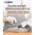 thumbnail image 4 of Guantes desechables de nitrilo LANON, aptos para alimentos, blancos, medianos, 4 of 6