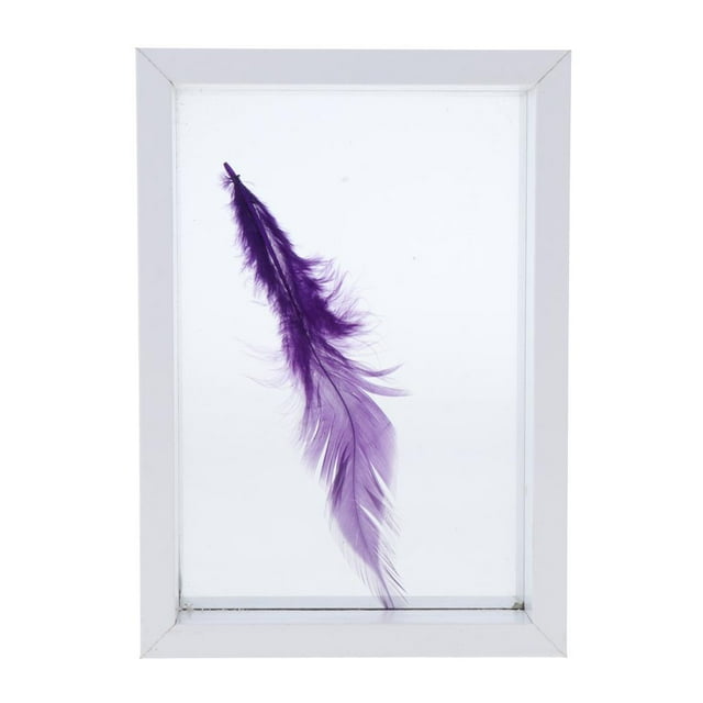 Portafotos de madera de doble cara/marco de fotos decoración del hogar de madera portamuestras Blanco 10x13.5x4cm Jinwen Portamuestras botánico