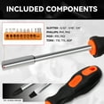 thumbnail image 4 of 46 Pcs 18V 1300mAh Battery Cordless Drill Combinaton Tool Set Home Hand Repair Kit Orange, 4 of 7