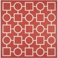 thumbnail image 6 of SAFAVIEH Outdoor CY6925-248 Courtyard Collection Red / Bone Rug, 6 of 10