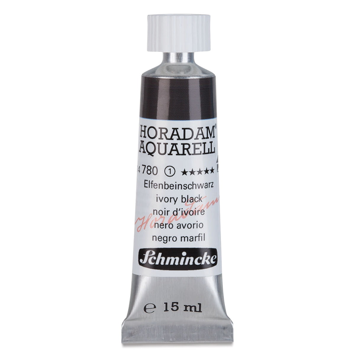Schmincke Horadam Aquarell Artist Watercolor - Ivory Black, 15 ml tube