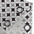 thumbnail image 4 of Ambesonne Mid Century Grommet Curtain, Retro Style Atomic, 50" x 108", Pale Grey Black Red, 4 of 6