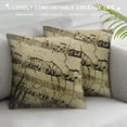 thumbnail image 3 of RUIYC Classical Music Note Throw Pillow Covers Retro Square Case Home Decorative for Couch Sofa Bed (No Insert), 3 of 5