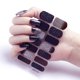 thumbnail image 3 of Pegatinas de uñas negras 3D, cubierta completa, pegatinas brillantes para decoración de uñas, autoadhesivas para manicura, 3 of 4