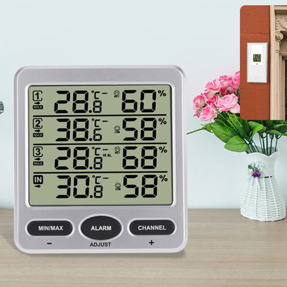 Wireless Electronic Thermometer Indoor Outdoor Hygrometer Weather Station