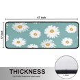 thumbnail image 5 of Kitchen Rugs Sets Of 2,Teal Daisy Flower Yellow Centers Pattern Anti Fatigue Kitchen Mat Rugs Non Slip Washable,Decorative Kitchen Floor Mats for Kitchen,Sink,Laundry,17"x47"+17"x47", 5 of 5