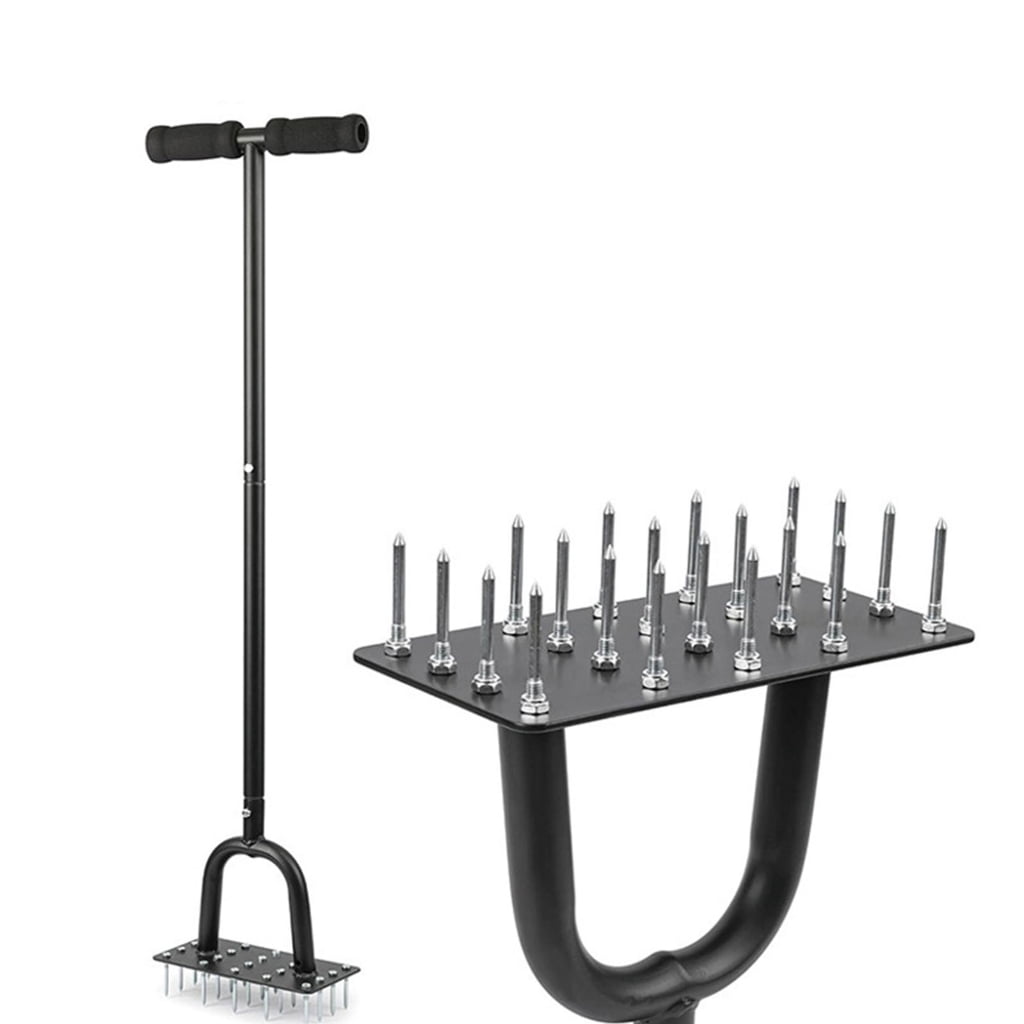 CEORPER Carbon Steel Lawn Aerator With Automatic Return Springs For Easy Soil Conditioning And Lawn Revitalization