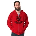thumbnail image 5 of Cool Trophy Husband Number 1 Hubby Men Big & Tall Zip Hoodie Brisco Brands 3X, 5 of 6