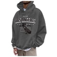 thumbnail image 3 of XIYON Hoodies For Men Plus Size Casual Sports Chest Letter Printed Long Sleeve Hooded Top Vintage Streetwear, 3 of 4