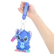 Disney Stitch Lip Gloss Set with Silicone Character Bag, Kids Ages 3+, 4-Pieces