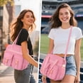 thumbnail image 3 of Soda Candy Mesh Tote Bag Stadium Approved 12x6x12 Heavy Duty Beach Bag for Sports Gym Concerts Travel Daily Use, 3 of 6