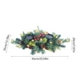 thumbnail image 3 of DAMAI LED Lights String Lights Christmas Table Centerpieces Decorations, Christmas Candle Holder with Red Berries and Pine Cones, Table Accent Centerpiece with 2 Candle Holders for Dining Fireplace, 3 of 7