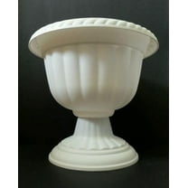 12" Diameter Sparta Pedestal Urn by Landmark PLastics (10, White)